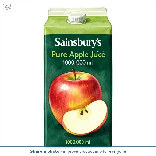 Sainsbury's Pure Apple Juice 1L