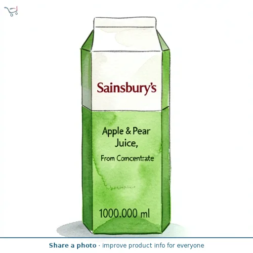 Sainsbury's Apple & Pear Juice, Not From Concentrate 1L