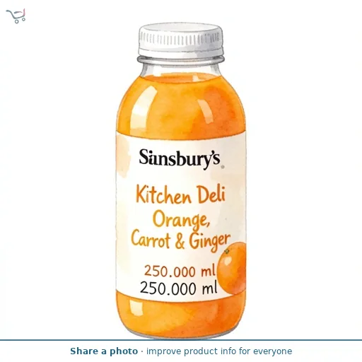 Sainsbury's 250ml Kitchen Deli Orange, Carrot & Ginger Juice