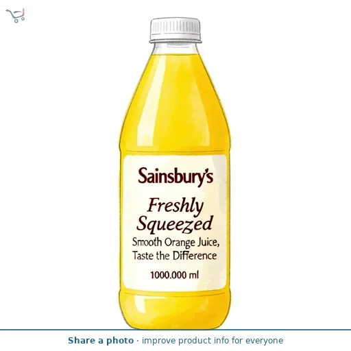 Sainsbury's Freshly Squeezed Smooth Orange Juice, Taste the Difference 1L