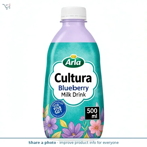 Arla Cultura Blueberry Gut Health Milk Drink with Fibre 500ml
