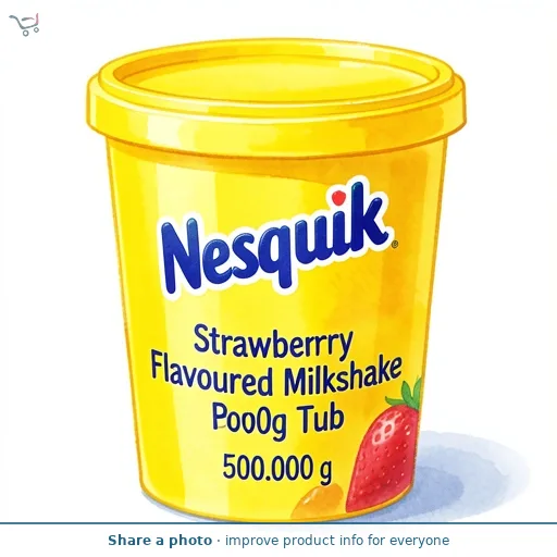 Nesquik Strawberry Flavoured Milkshake Powder 500g Tub
