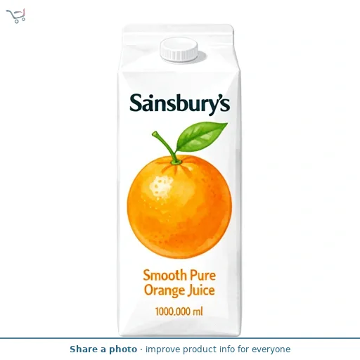 Sainsbury's Smooth Pure Orange Juice 1L
