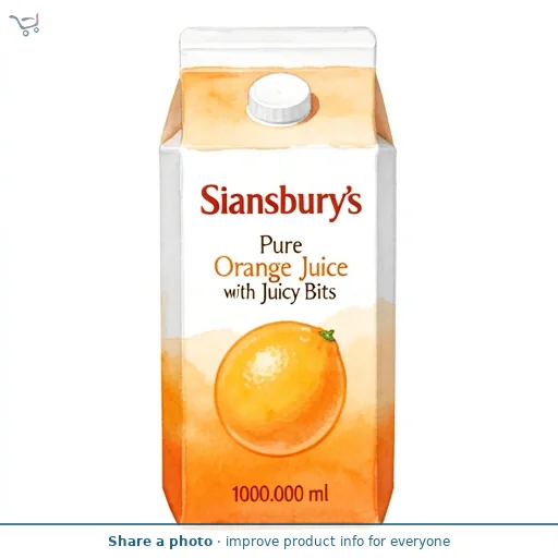 Sainsbury's Pure Orange Juice with Juicy Bits 1L