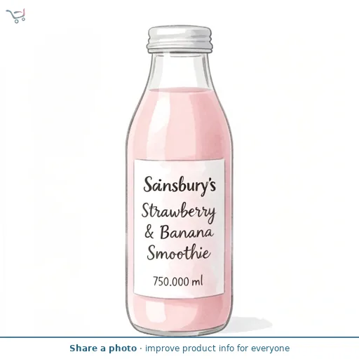 Sainsbury's Strawberry & Banana Smoothie 750ml