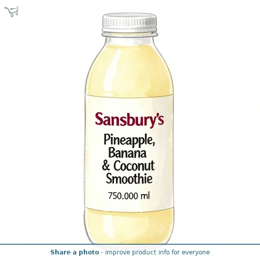 Sainsbury's Pineapple, Banana & Coconut Smoothie 750ml