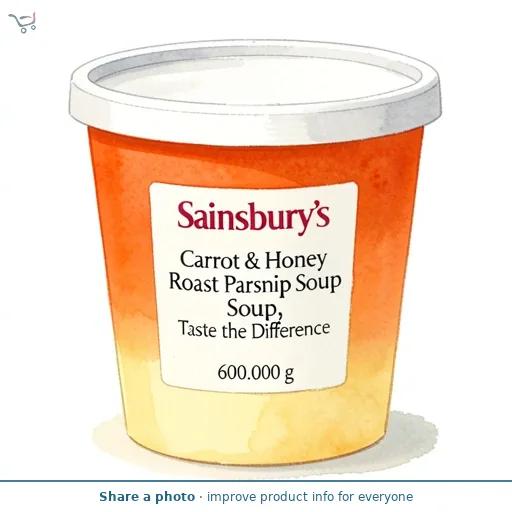 Sainsbury's Carrot & Honey Roast Parsnip Soup, Taste the Difference 600g