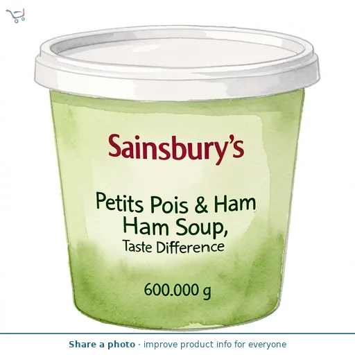 Sainsbury's Petits Pois & Ham Soup, Taste the Difference 600g