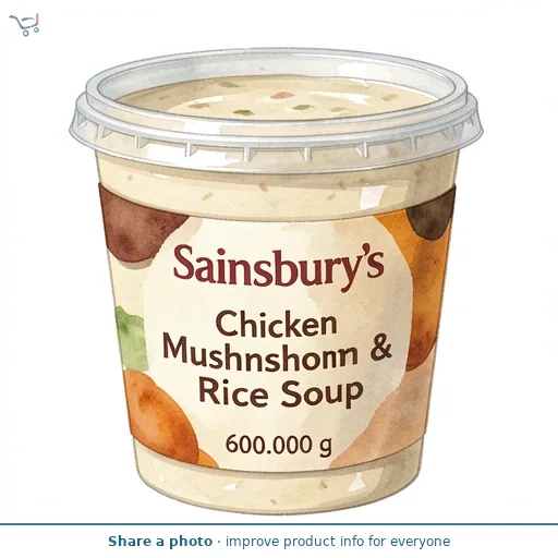 Sainsbury's Chicken Mushroom & Rice Soup 600g