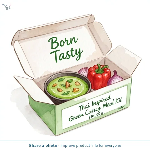 Born Tasty Thai Inspired Green Curry Meal Kit 930g