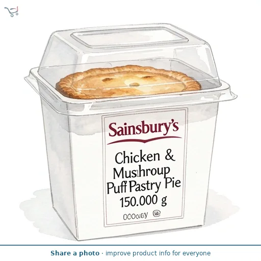Sainsbury's Chicken & Mushroom Puff Pastry Pie 150g