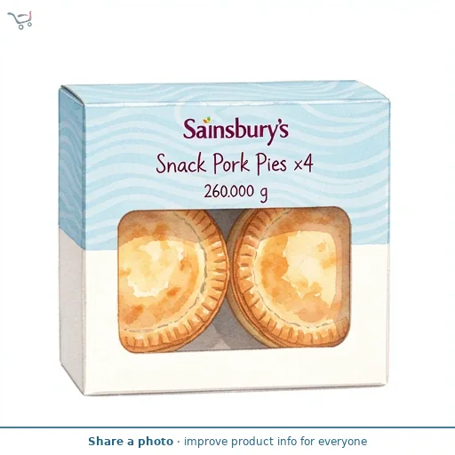 Sainsbury's Snack Pork Pies x4 260g