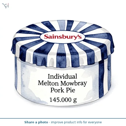 Sainsbury's Individual Melton Mowbray Pork Pie 145g