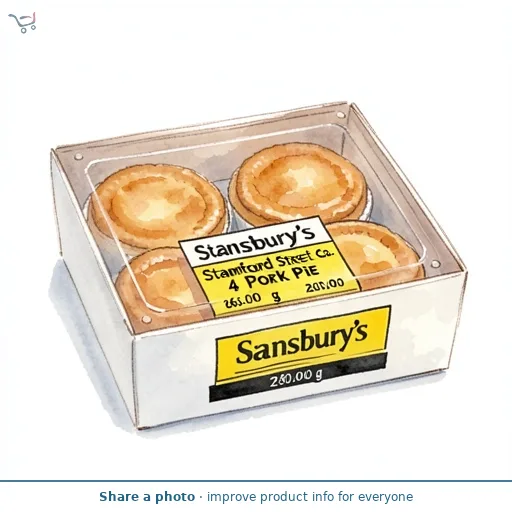Sainsbury's Stamford Street Co. 4 Pork Pie 260g
