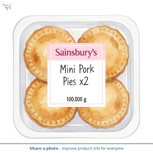 Sainsbury's Mini Pork Pies x2 100g