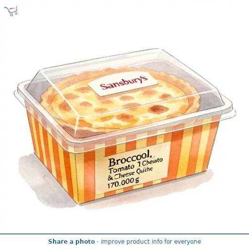 Sainsbury's Broccoli, Tomato & Cheese Quiche 170g