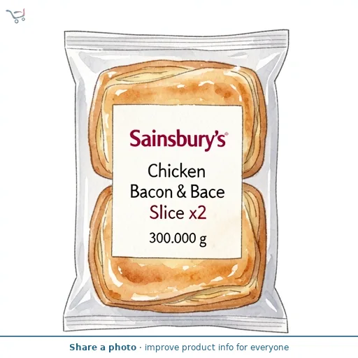 Sainsbury's Chicken & Bacon Slice x2 300g