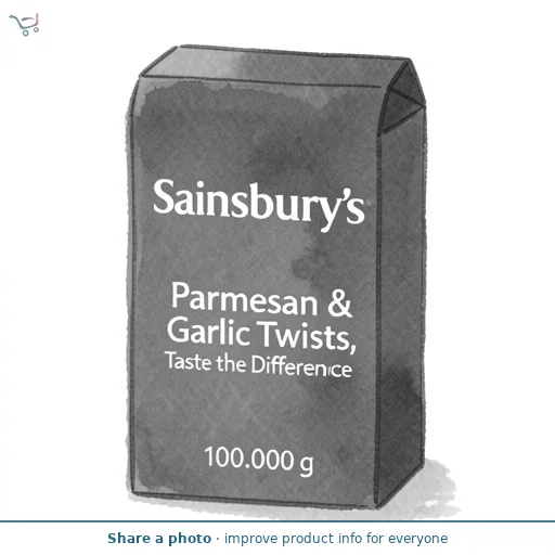 Sainsbury's Parmesan & Garlic Twists, Taste the Difference 100g