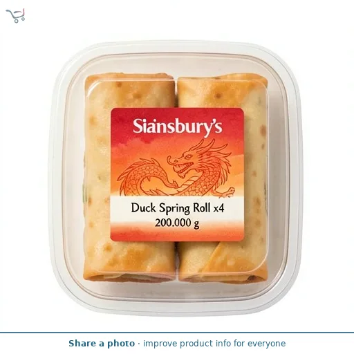 Sainsbury's Duck Spring Roll x4 200g