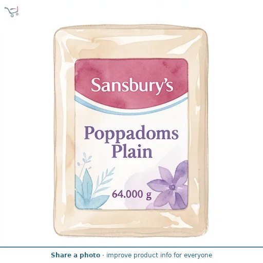 Sainsbury's Poppadoms Plain 64g