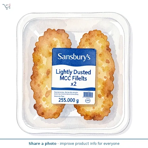 Sainsbury's Lightly Dusted MSC Cod Fillets x2 255g
