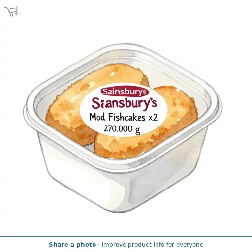 Sainsbury's MSC Cod Fishcakes x2 270g