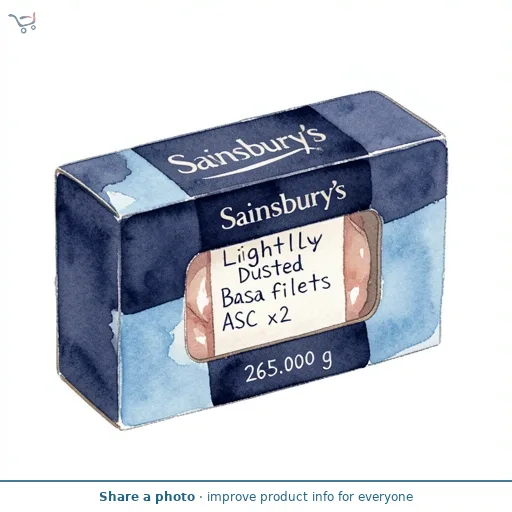 Sainsbury's Lightly Dusted Basa fillets ASC x2 265g