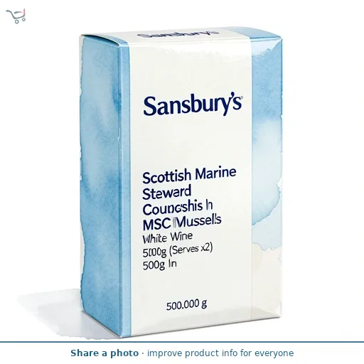 Sainsbury's Scottish Marine Stewardship Council MSC Mussels In White Wine 500g (Serves x2)