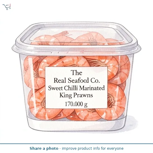 The Real Seafood Co. Sweet Chilli Marinated King Prawns 170g
