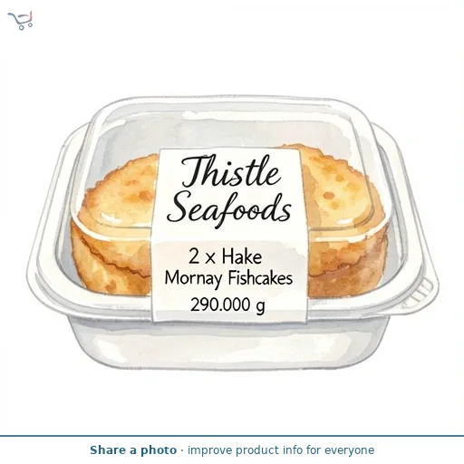 Thistle Seafoods 2 x Hake Mornay Fishcakes 290g