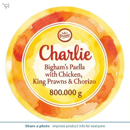 Charlie Bigham's Paella with Chicken, King Prawns & Chorizo 800g