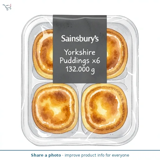 Sainsbury's Yorkshire Puddings x6 132G