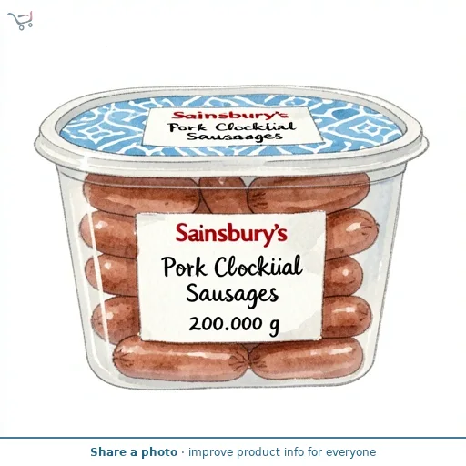 Sainsbury's Pork Cocktail Sausages 200g