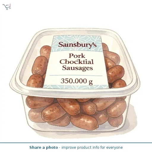 Sainsbury's Pork Cocktail Sausages 350g