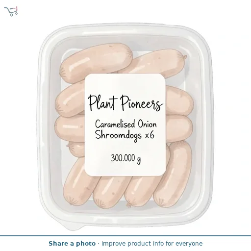 Plant Pioneers Caramelised Onion Shroomdogs x6 300g