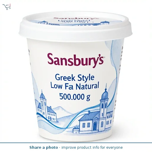 Sainsbury's Greek Style Low Fat Natural Yogurt 500g