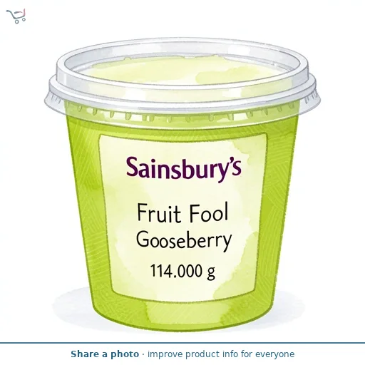 Sainsbury's Fruit Fool Gooseberry 114g
