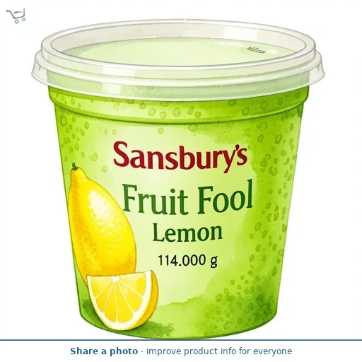 Sainsbury's Fruit Fool Lemon 114g