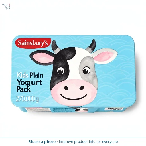 Sainsbury's Kids Plain Yogurt Pack 6x45g