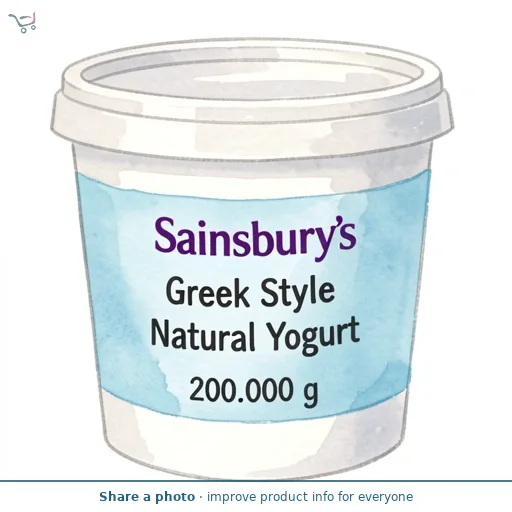 Sainsbury's Greek Style Natural Yogurt 200g