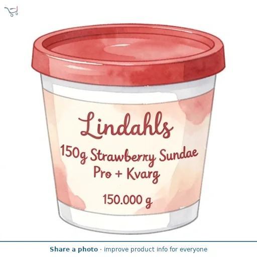 Lindahls 150g Protein + Immunity Strawberry Flavour Yoghurt
