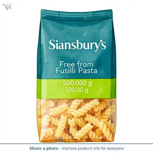 Sainsbury's Free from Fusilli Pasta 500g