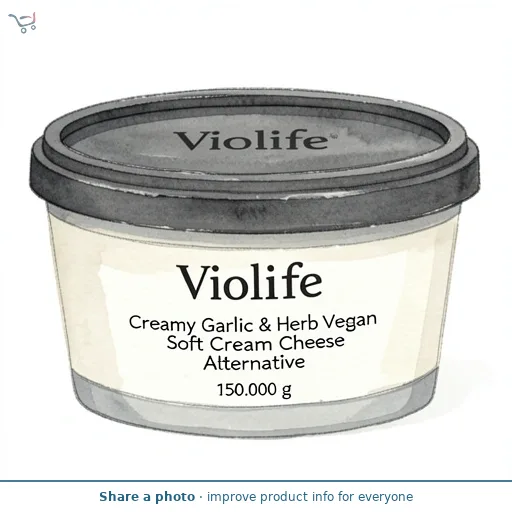 Violife Creamy Garlic & Herb Vegan Soft Cream Cheese Alternative 150g