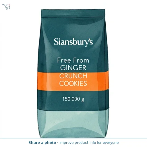 Sainsbury's Free From Ginger Crunch Cookies 150g