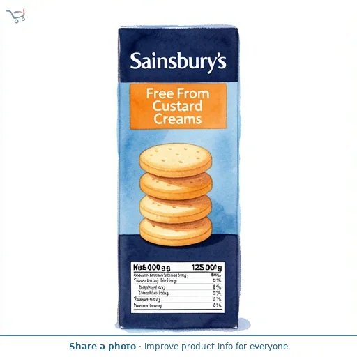 Sainsbury's Free From Custard Creams 125g
