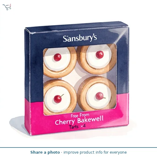 Sainsbury's Free From Cherry Bakewell Tarts x4