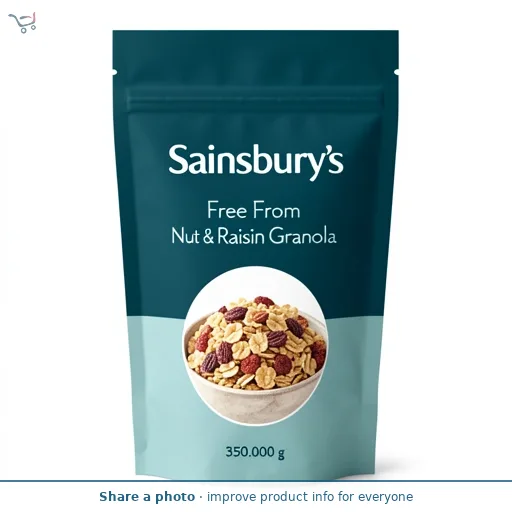 Sainsbury's Free From Nut & Raisin Granola 350g