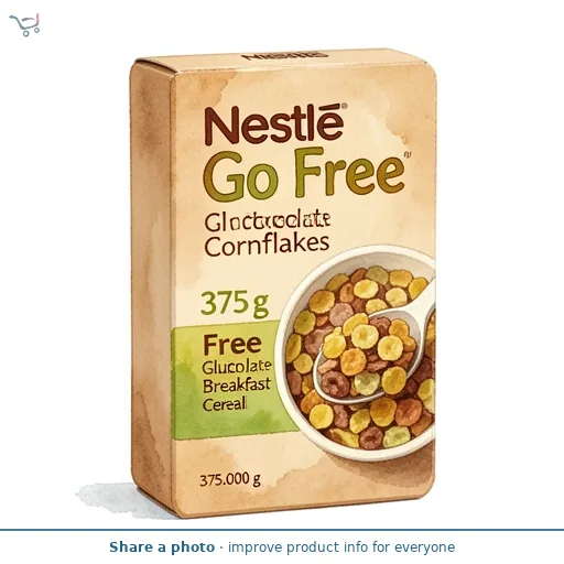 Go Free Nestlé  Gluten Free Chocolate Cornflakes Breakfast Cereal 375g