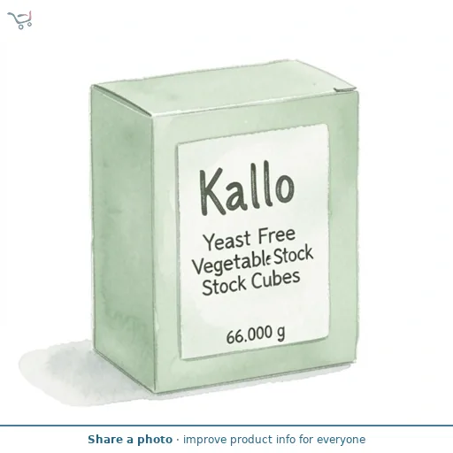 Kallo Yeast Free Vegetable Stock Cubes 6x11g