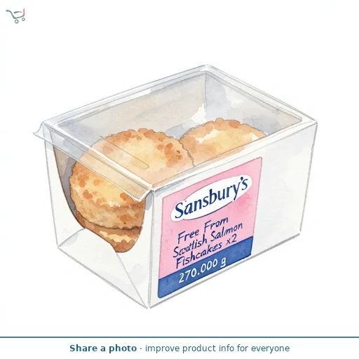 Sainsbury's Free From Scottish Salmon Fishcakes x2 270g